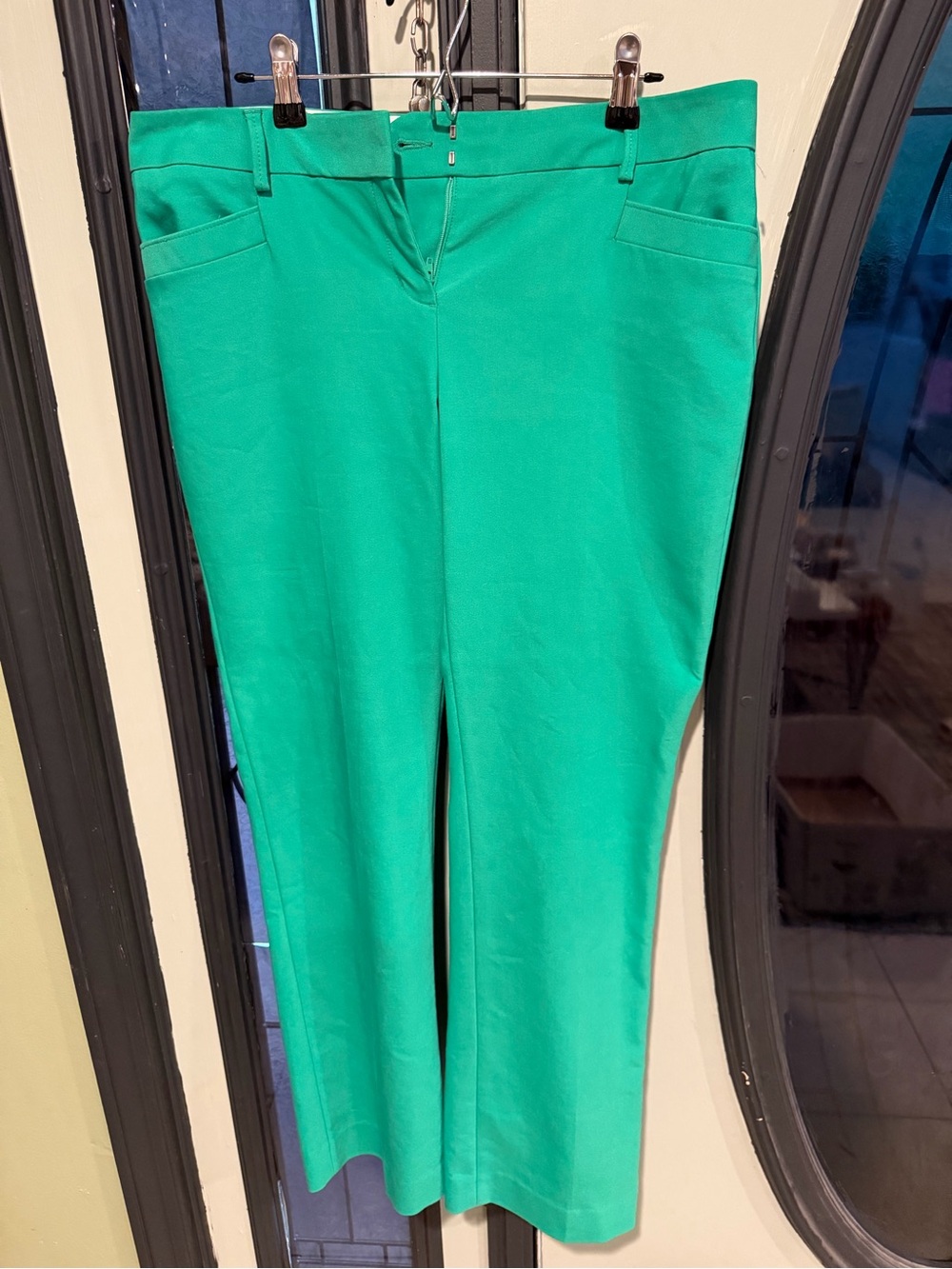 Express Wide-Leg Pants in Vibrant Teal